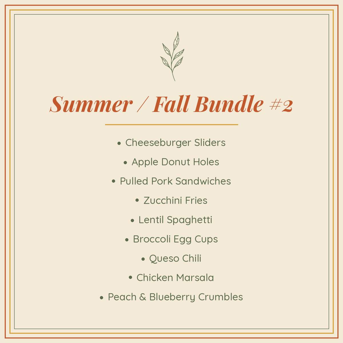 Summer / Fall Bundle #2