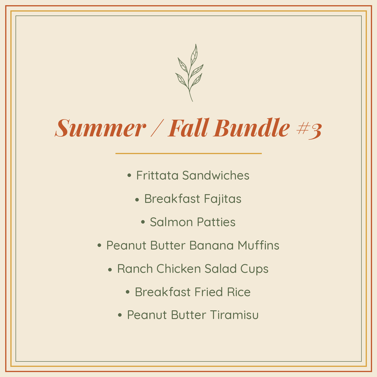 Summer / Fall Bundle #3