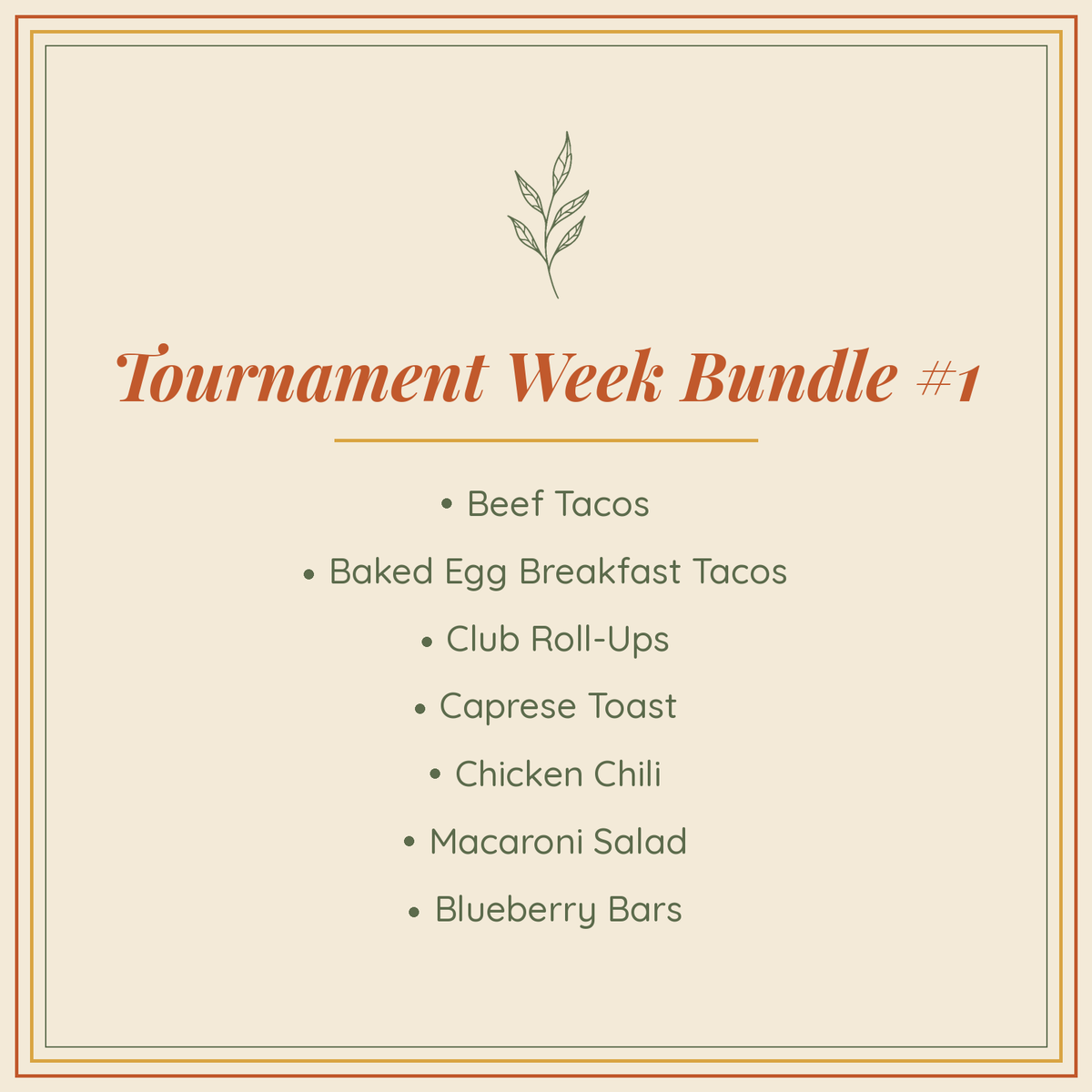 Tournament Week Bundle #1